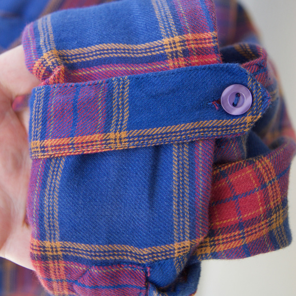 New TOPSHOP Casual Plaid Shirt - Cropped Tie Front - Picture 5 of 8